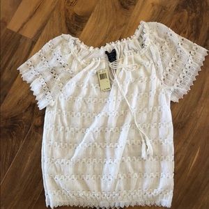NWT- Mac Studio Crocheted Top